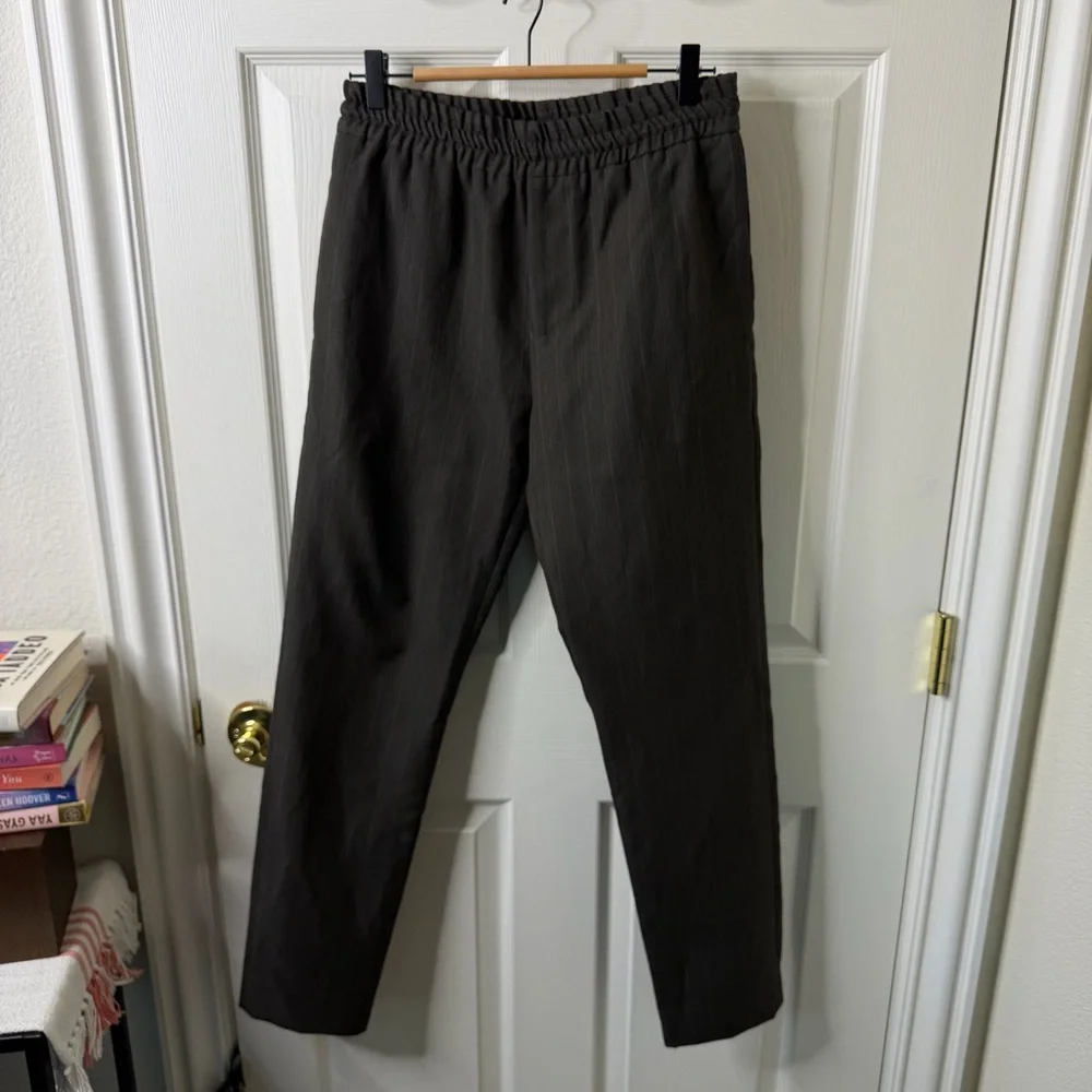 Acne Studios Men’s Ryder Wool Blend Trousers Pinstripe Pants Size 44 / US 34 - Picture 2 of 7
